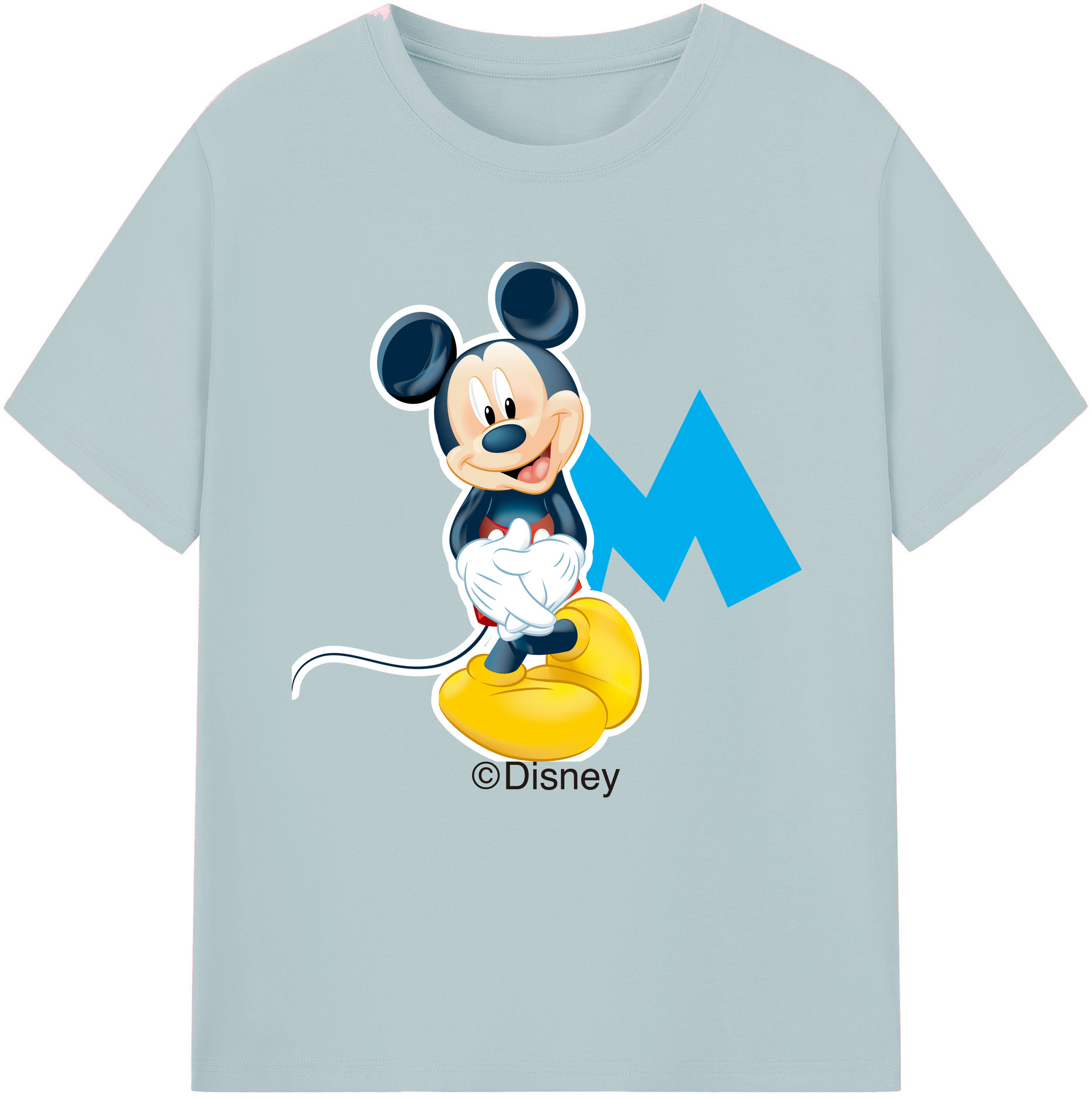 （画像用） ミッキーマウス Mickey Mouse 綿100％半袖Tシャツ（フロントプリント）